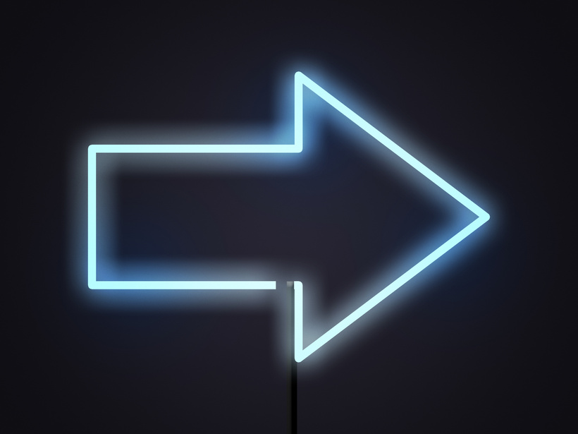 Neon Arrow Background